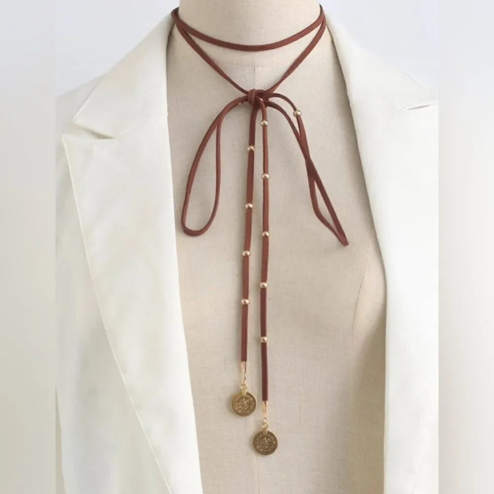 Brown Wrap Necklace N1324